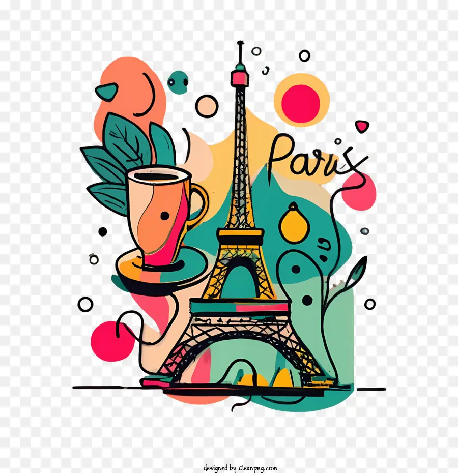 París，Ilustración De París PNG