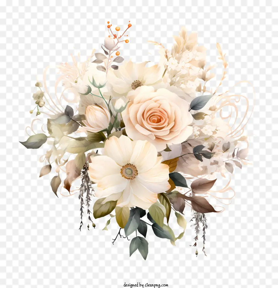 Flores De Boda，Ramo De Flores PNG