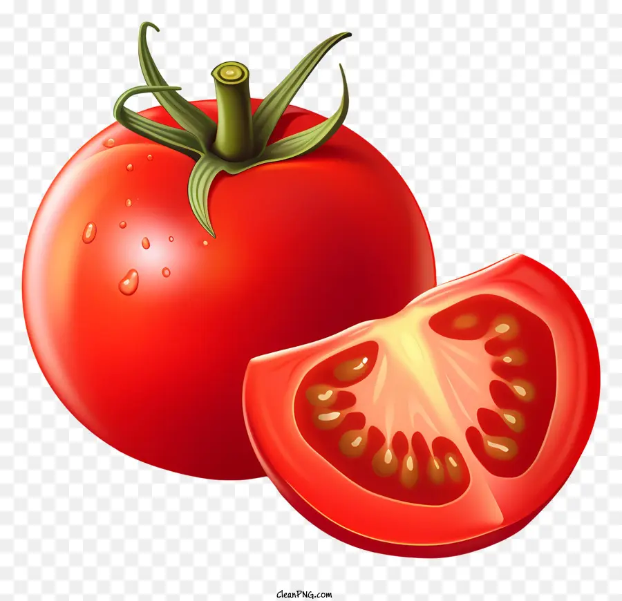 Tomate Maduro，Rodaja De Tomate PNG