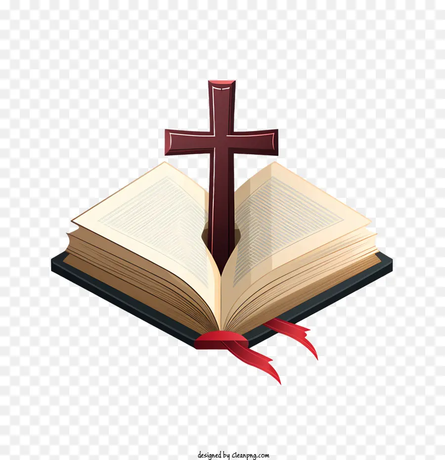 Biblia Con Cruz，Libro PNG