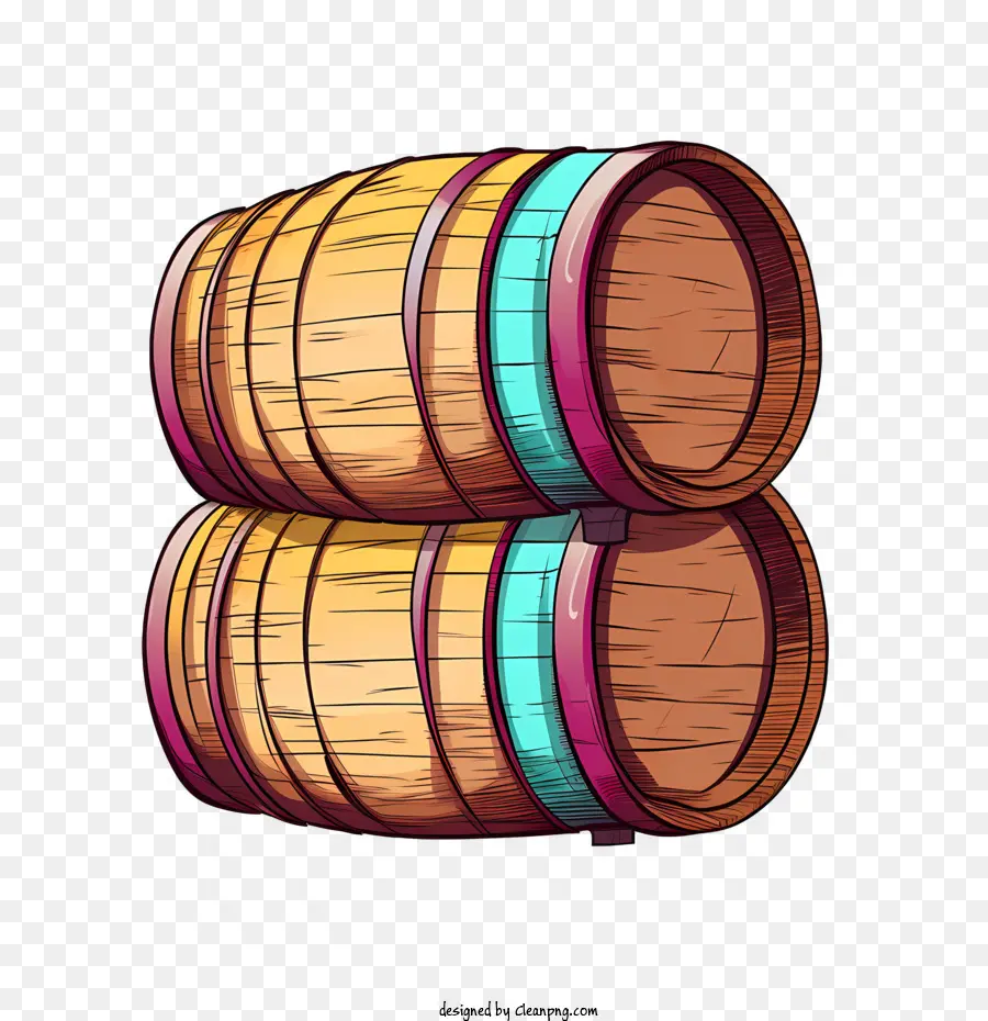 Beer Barrel，Barriles De Madera PNG
