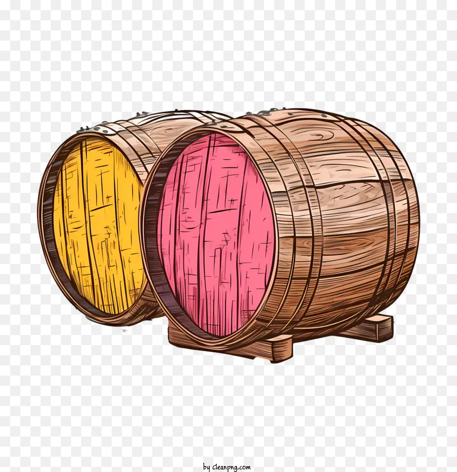 Barril De Cerveza，Barriles Coloridos PNG