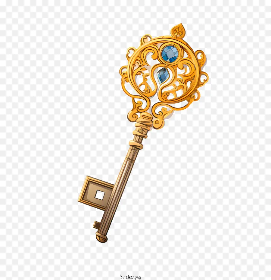 Golden Key，Clave PNG