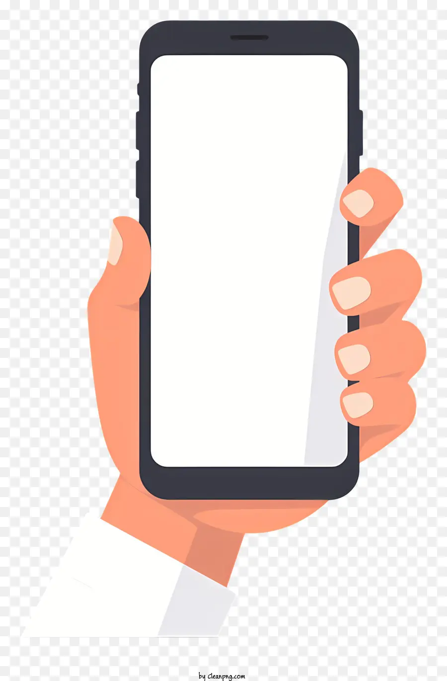 Mano Sosteniendo Smartphone，La Pantalla Del Smartphone PNG