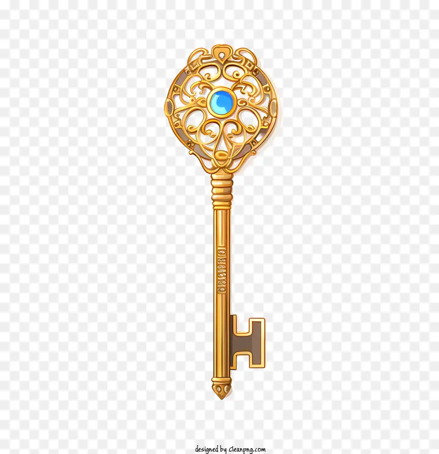 Golden Key，Oro PNG