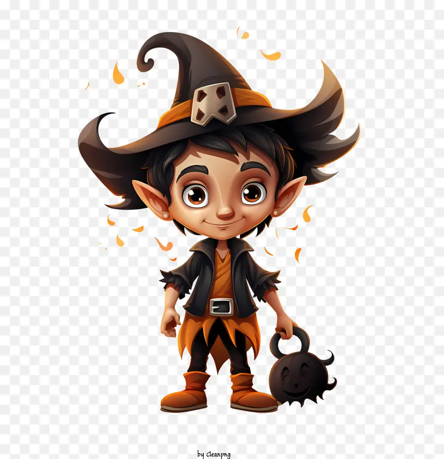 Asistente De Halloween，Lindo PNG