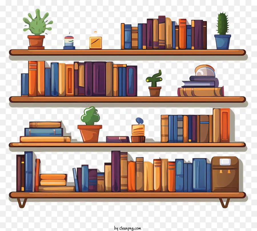 Bookshelf，Libros PNG