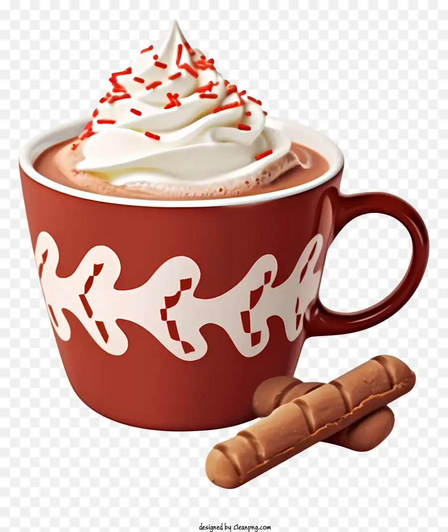 Chocolate Caliente，Crema Batida PNG