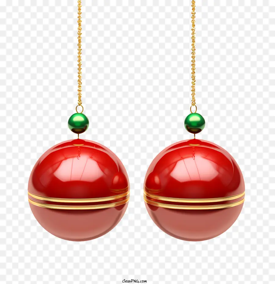 Bola De Navidad，Adornos Navideños Rojos PNG