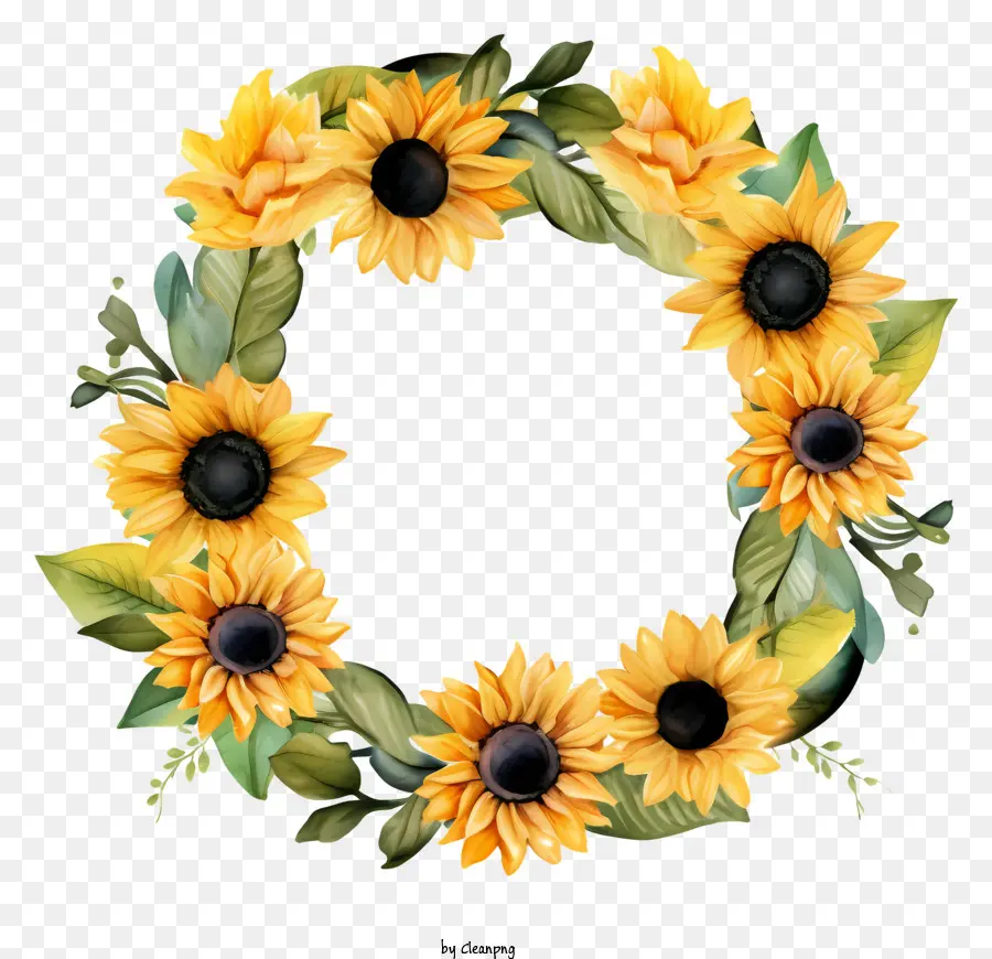 Corona De Girasol，Girasoles PNG