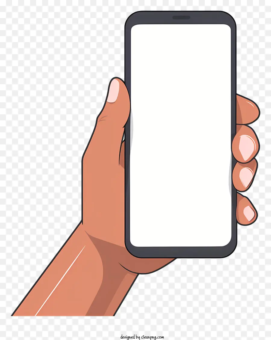 Smartphone，De La Mano PNG