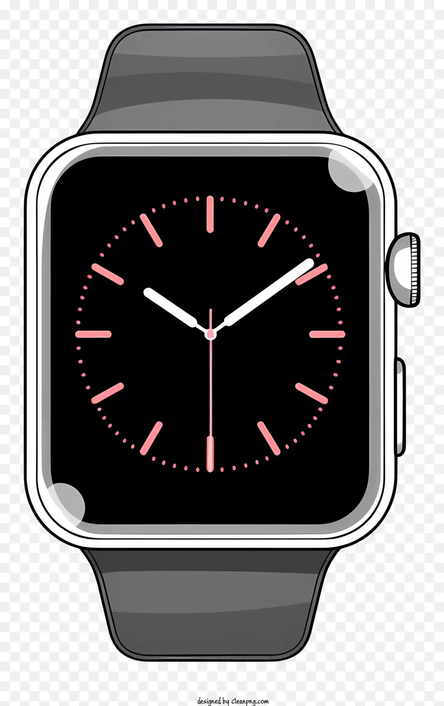 El Black Watch，Reloj De Cara Rosa PNG