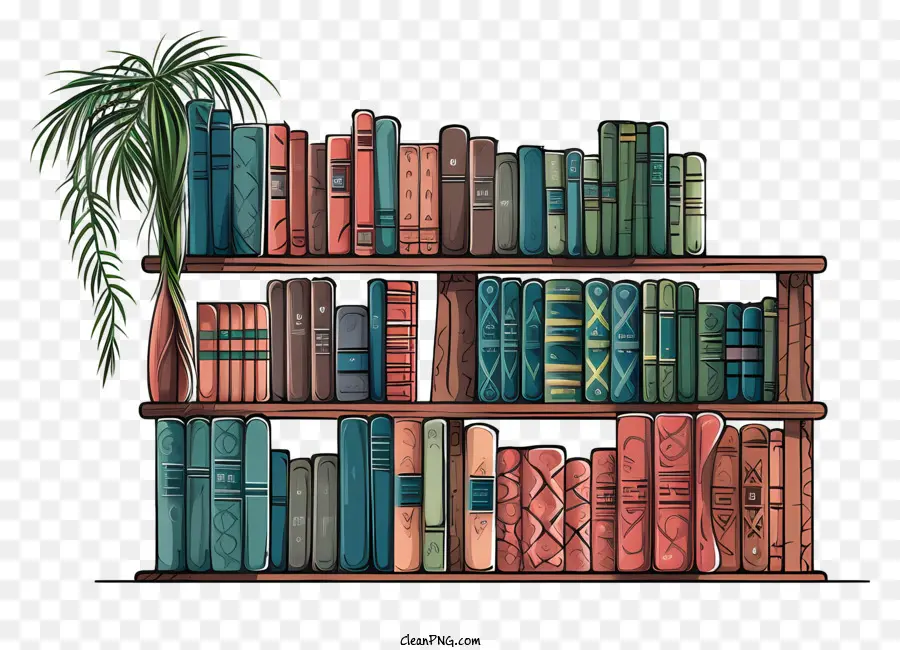 Bookshelf，Libros PNG