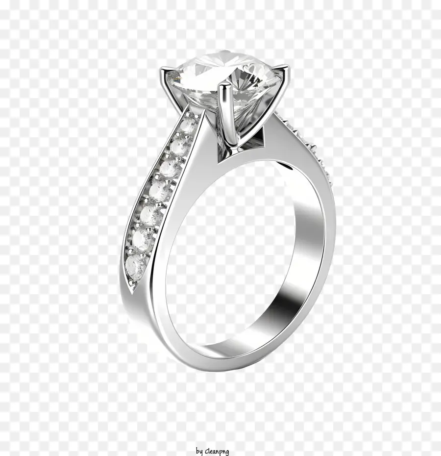 Anillo De Diamantes，Diamante PNG