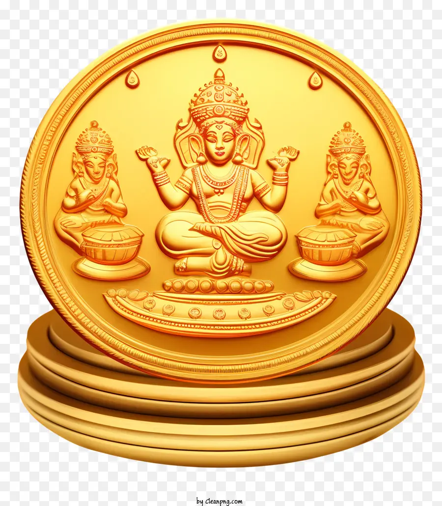 Moneda De Oro Del Señor Ganesha，Moneda De Oro PNG