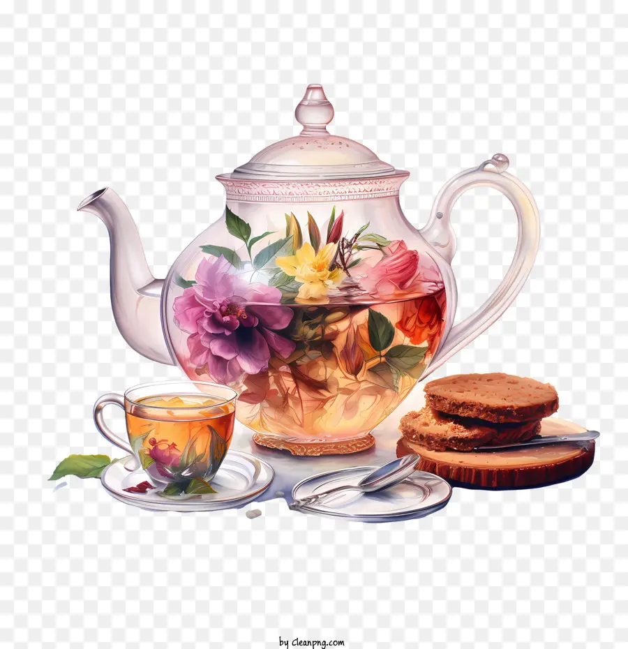 Día Internacional Del Té，Juego De Té PNG