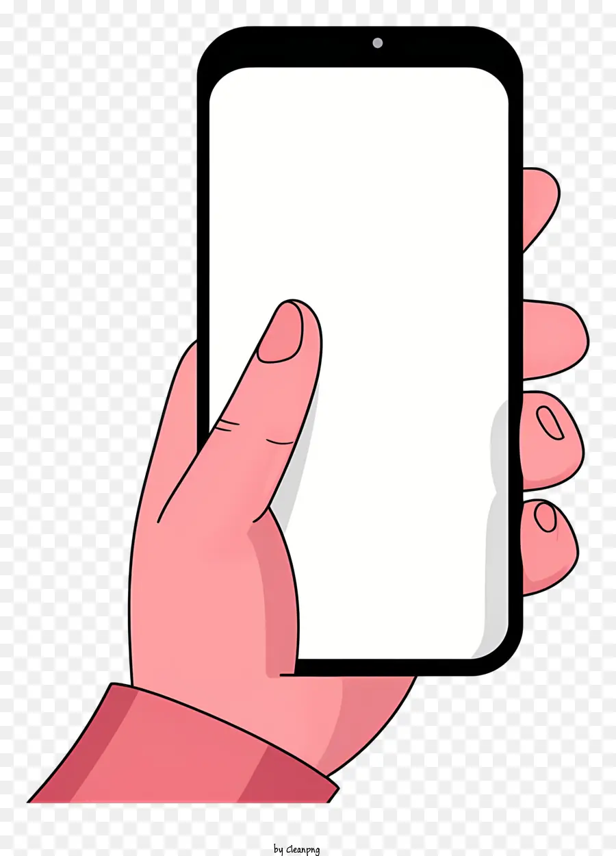 Smartphone，Pantalla En Blanco PNG