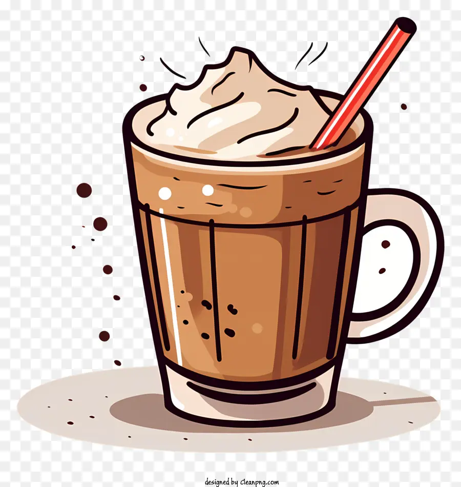 Chocolate Caliente，Café Con Crema Batida PNG