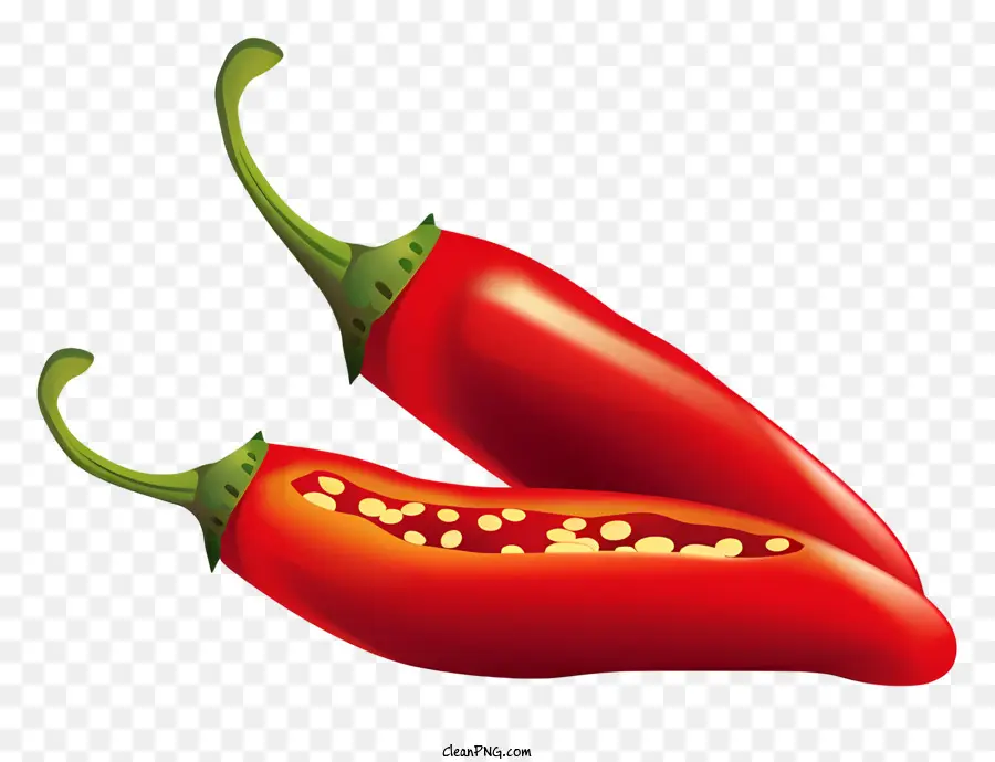 Pimientos Rojos，Chiles Rojos PNG