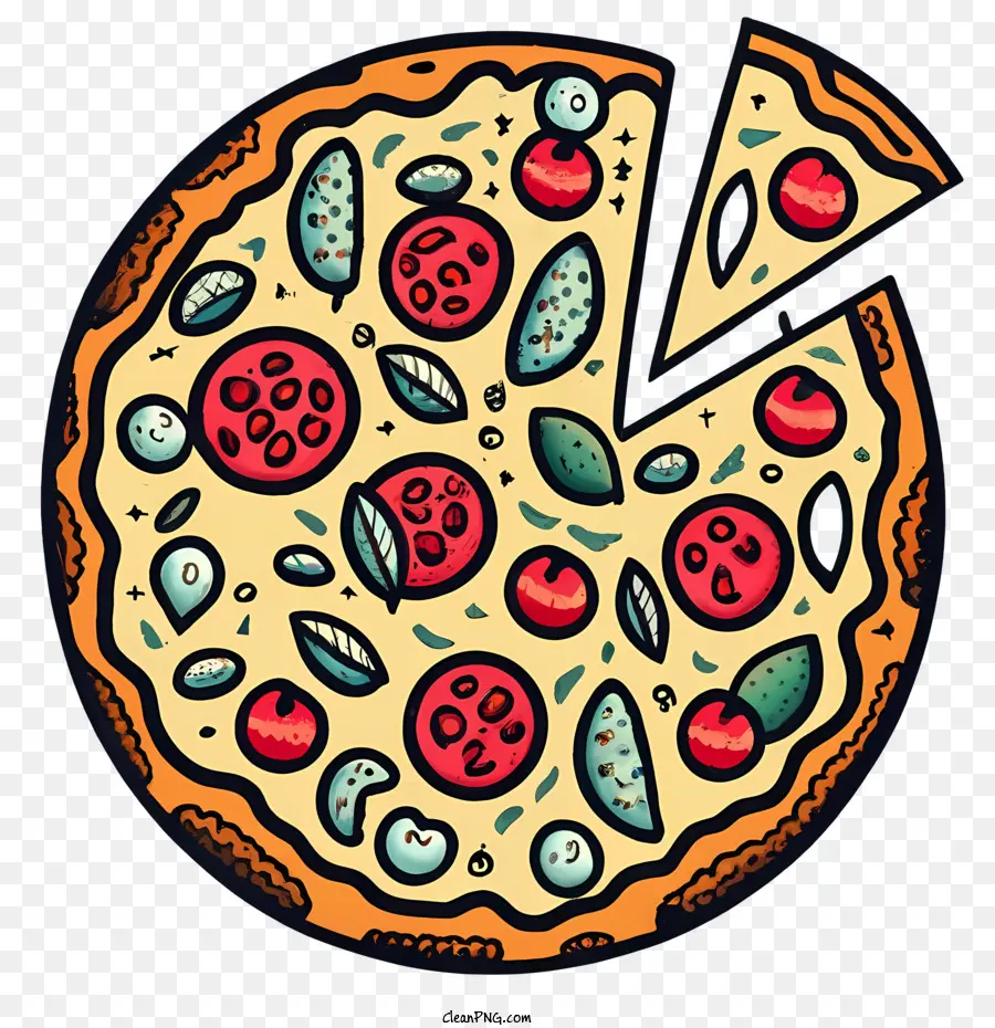 De Dibujos Animados De La Pizza，Pizza PNG