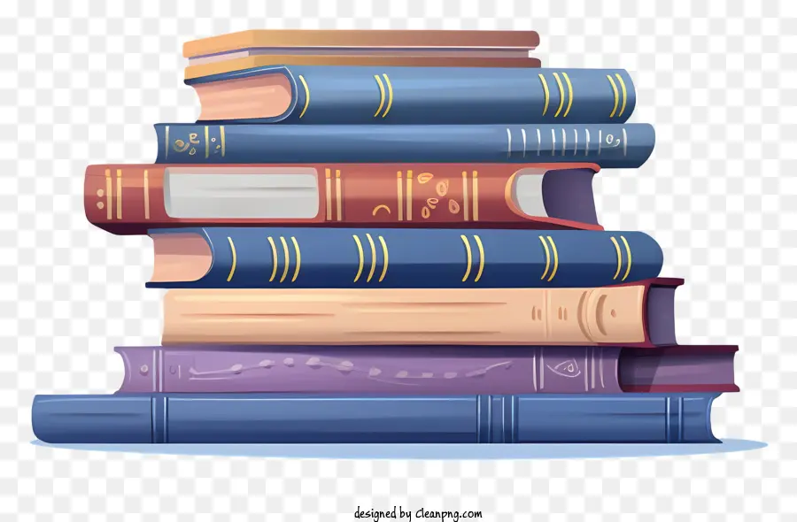 Colección De Libros，Apilados Libros PNG