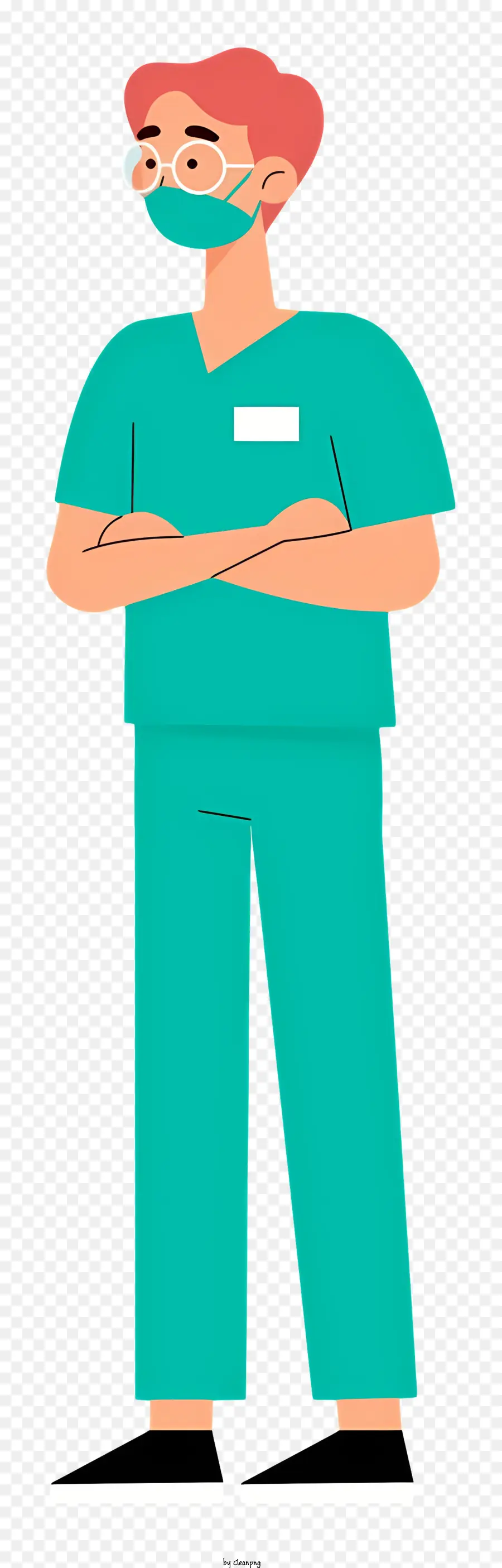 Personaje De Dibujos Animados，Scrubs Verdes PNG