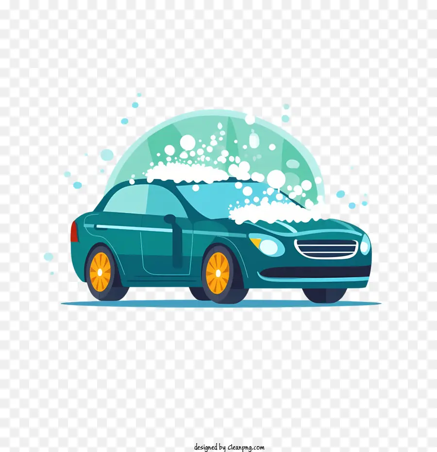 Lavado De Coches，Azul PNG