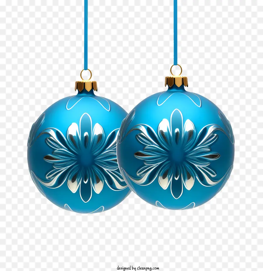 Bola De Navidad，Azul PNG