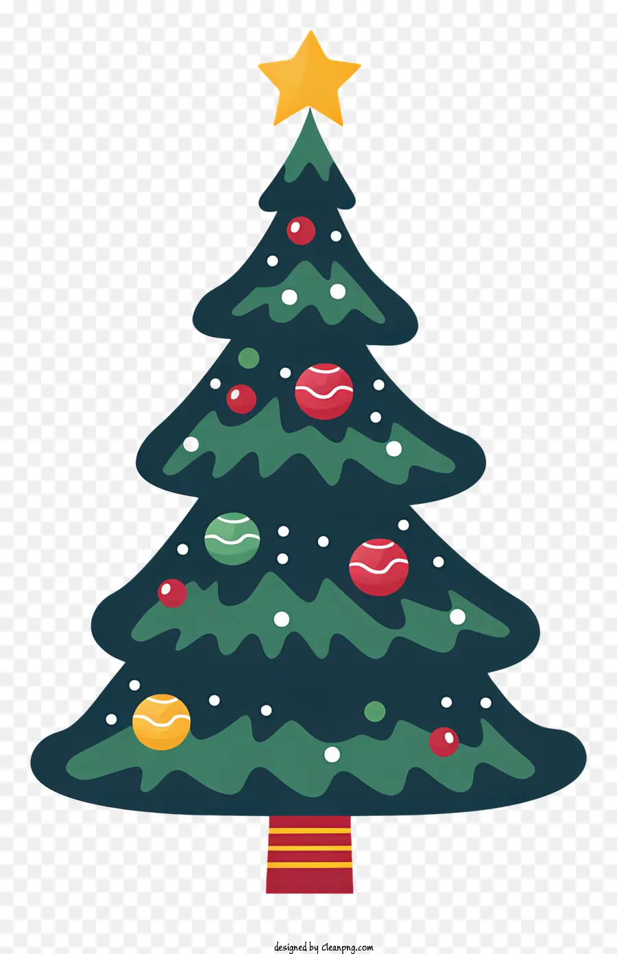 árbol De Navidad，Bolas De Colores PNG