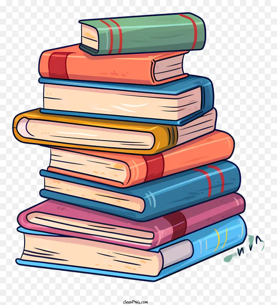 Libros，Pila PNG