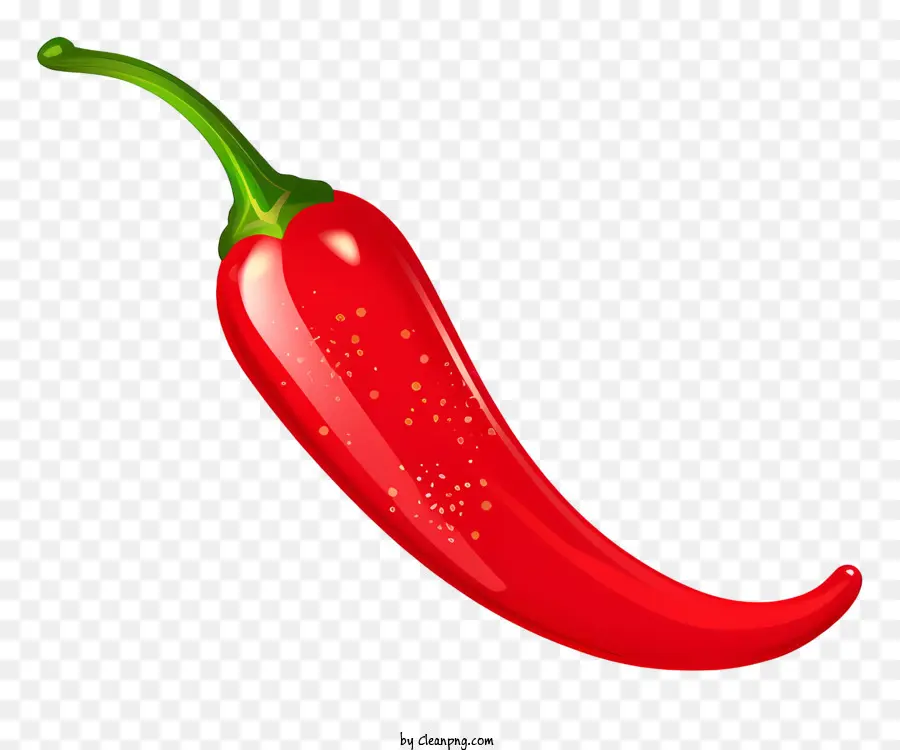 Pimiento Rojo，Tallo Redondo Grande PNG