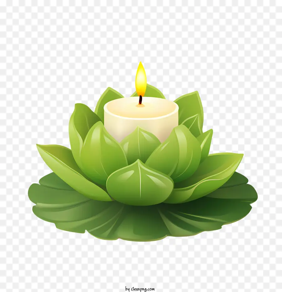 Flor De Loto De Vela，Lotus PNG