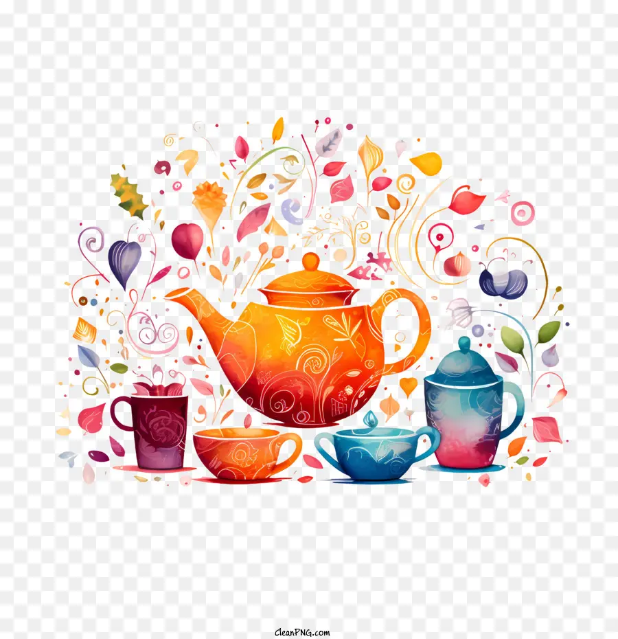 Día Internacional Del Té，Olla De Té PNG