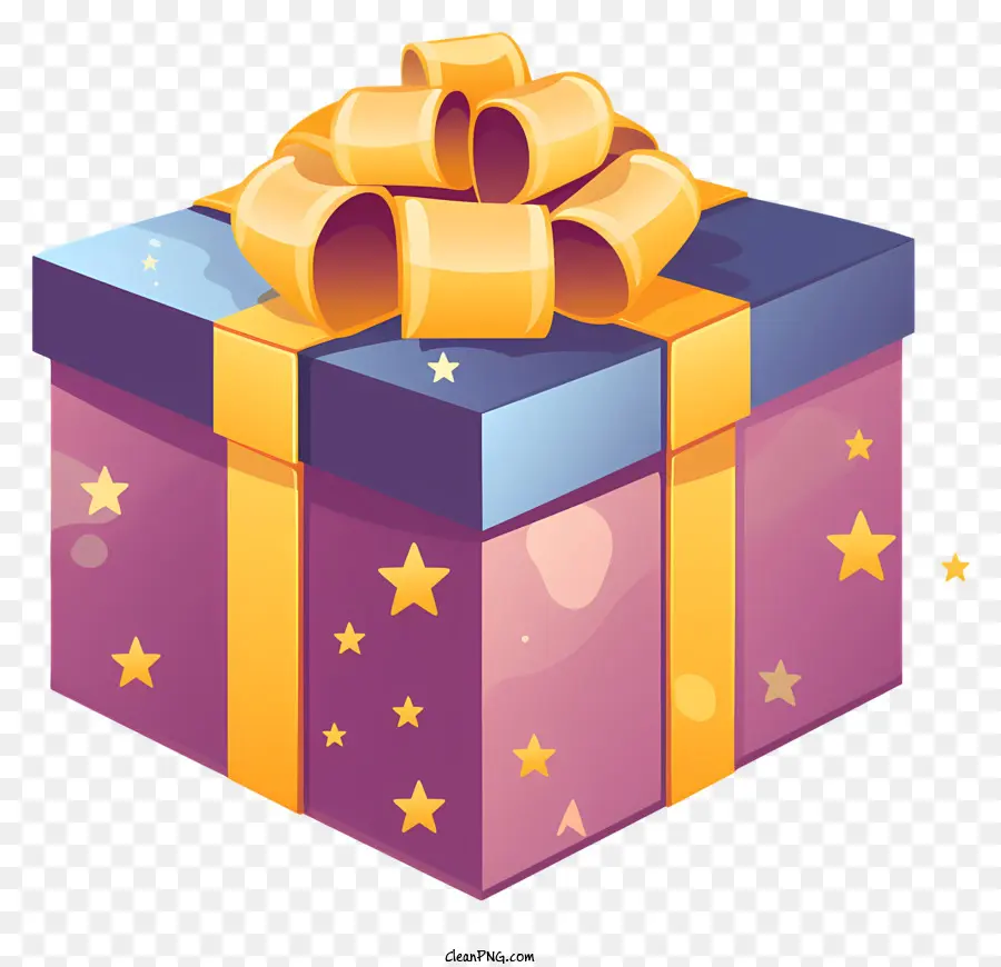 Caja De Regalo，Morado PNG