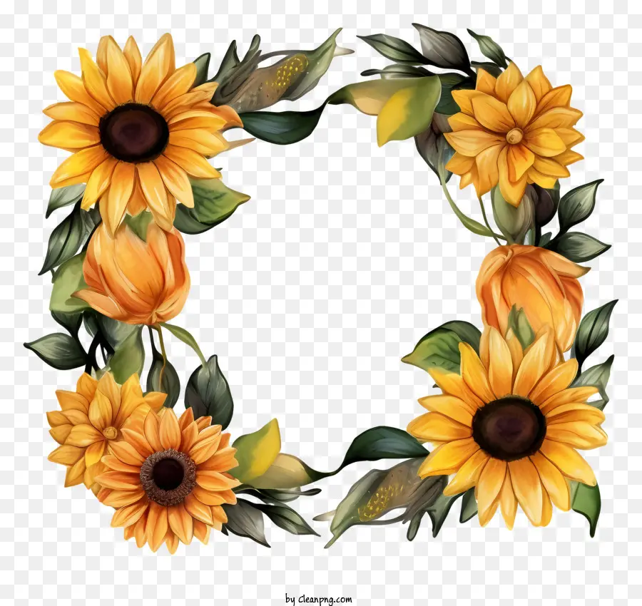 Corona De Girasol，Girasoles PNG