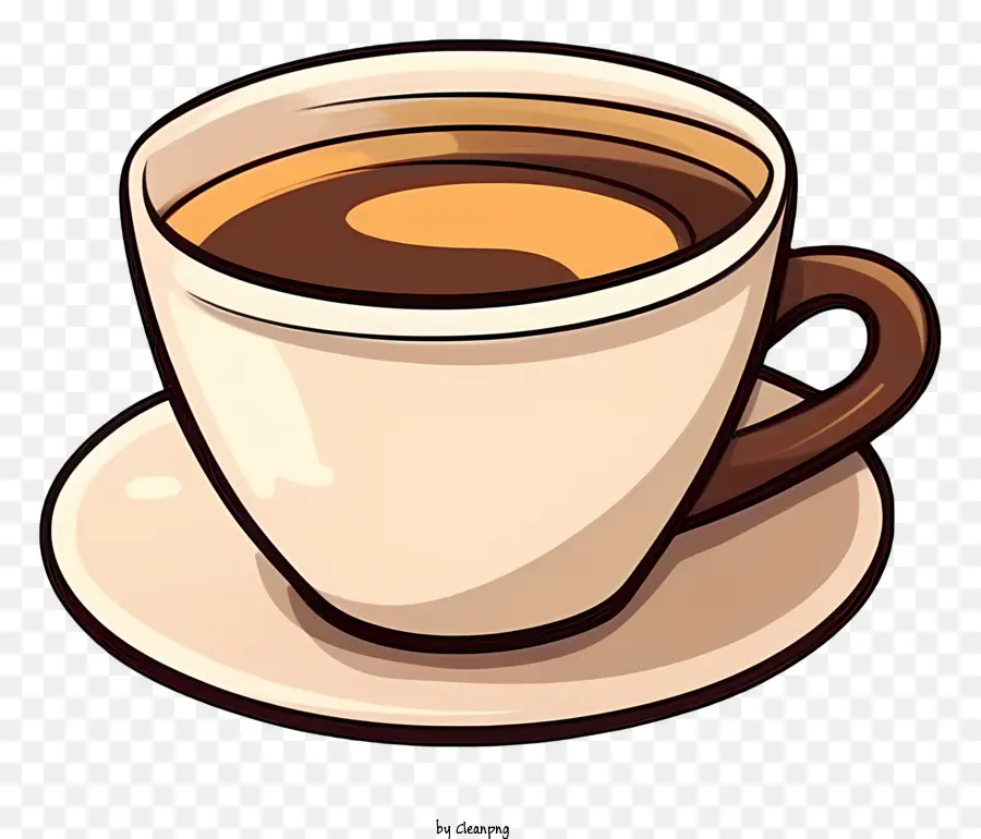 De Dibujos Animados De La Taza De Café，Café Caliente PNG