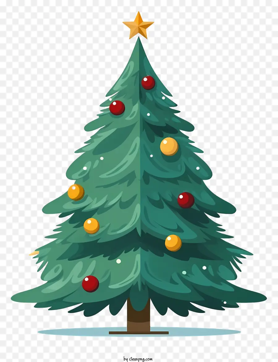 Verde árbol De Navidad，Imagen De Dibujos Animados PNG