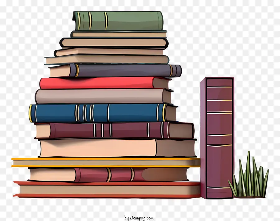 Libros，Pila PNG