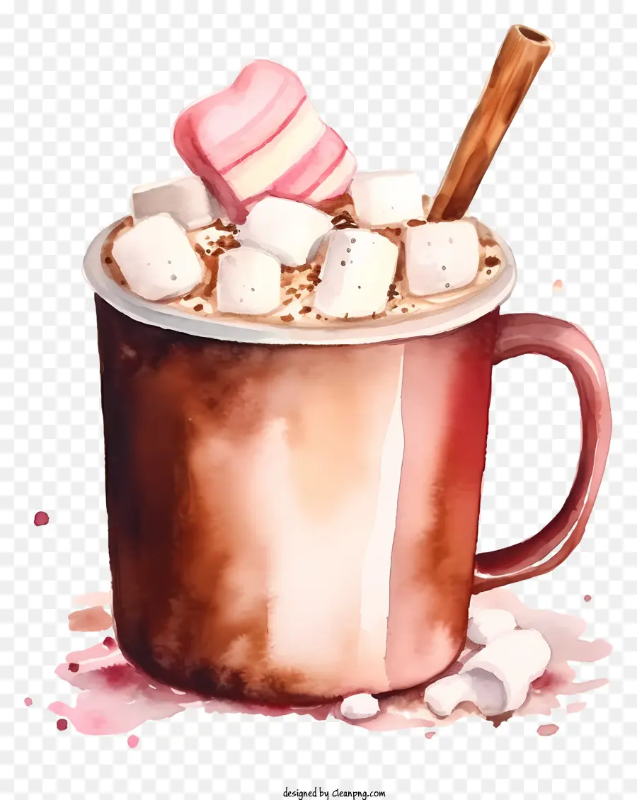 Chocolate Caliente，Crema Batida PNG