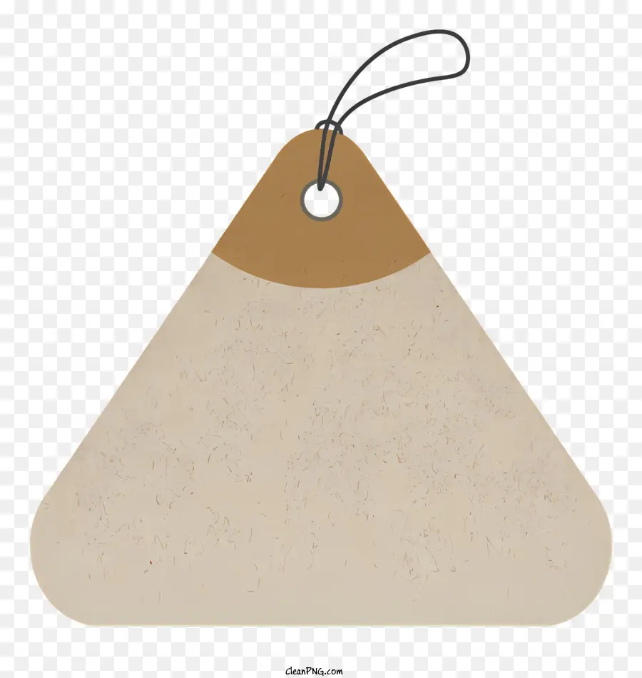 Triángulo，Etiqueta Beige PNG