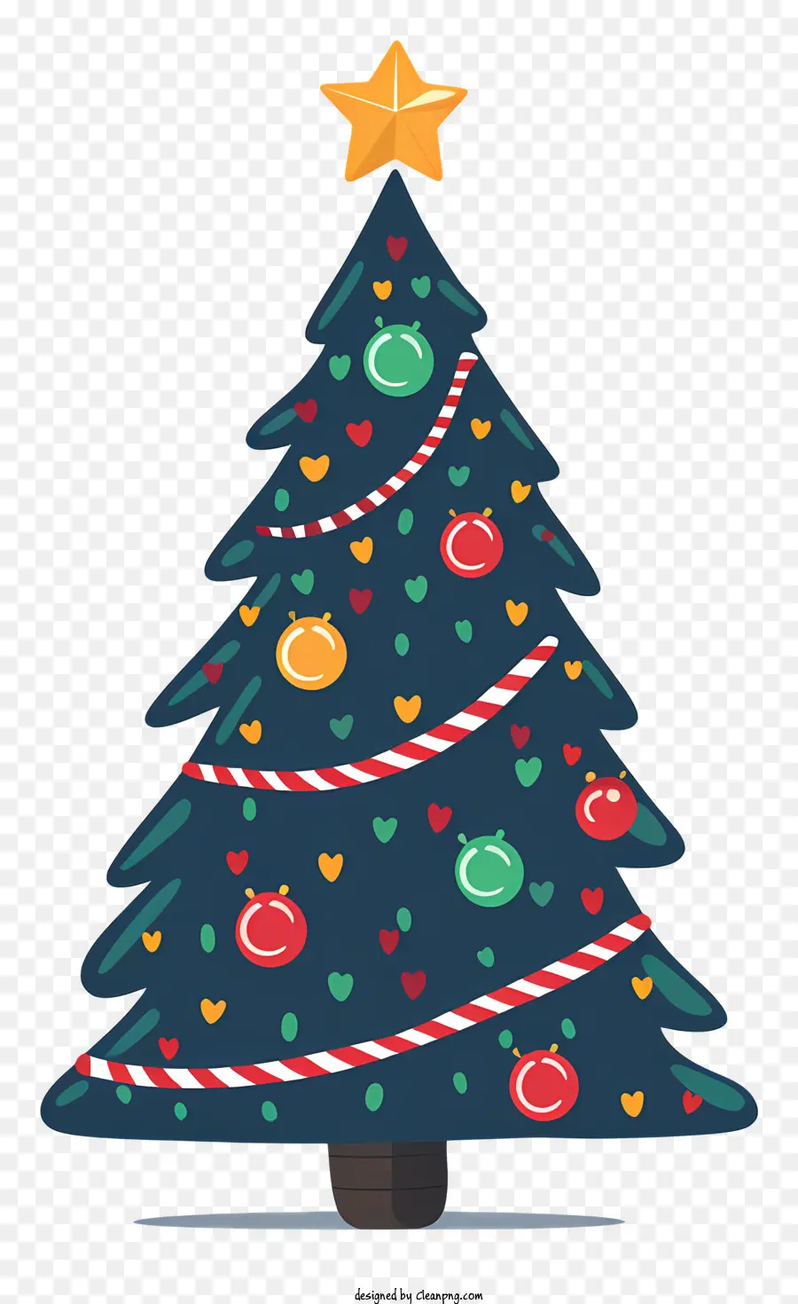 Árbol De Navidad De Dibujos Animados，Árbol De Navidad PNG