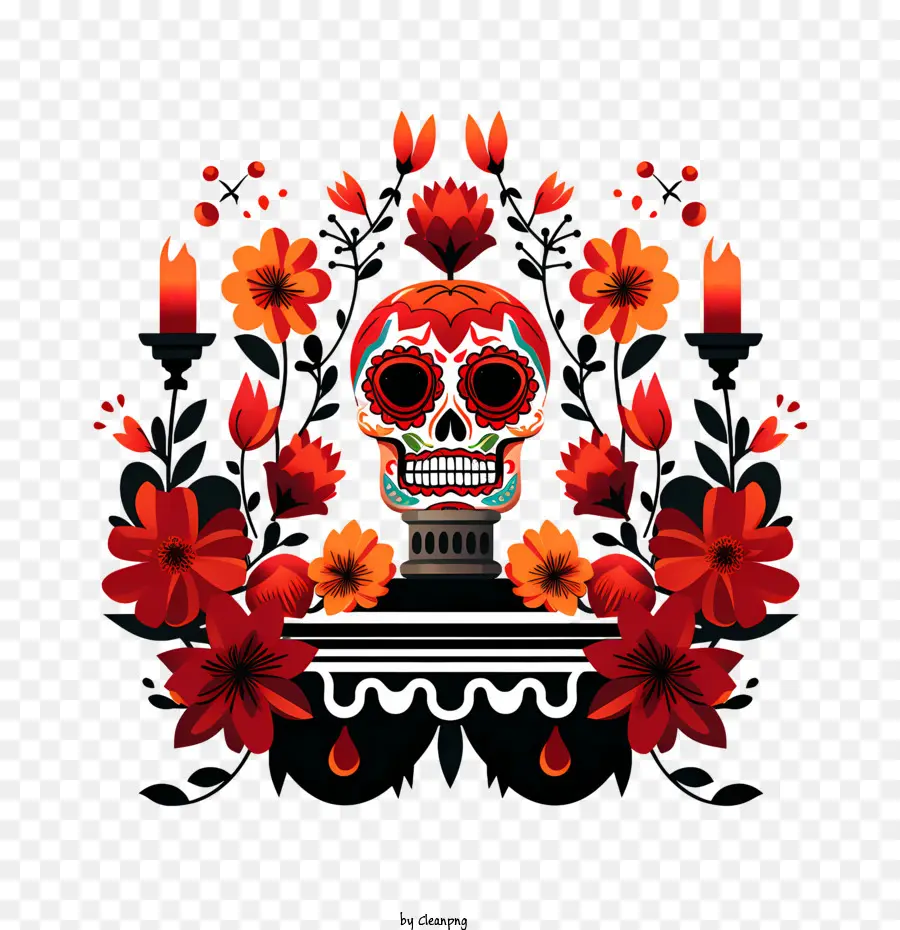 Ofrenda，Calavera De Azúcar PNG