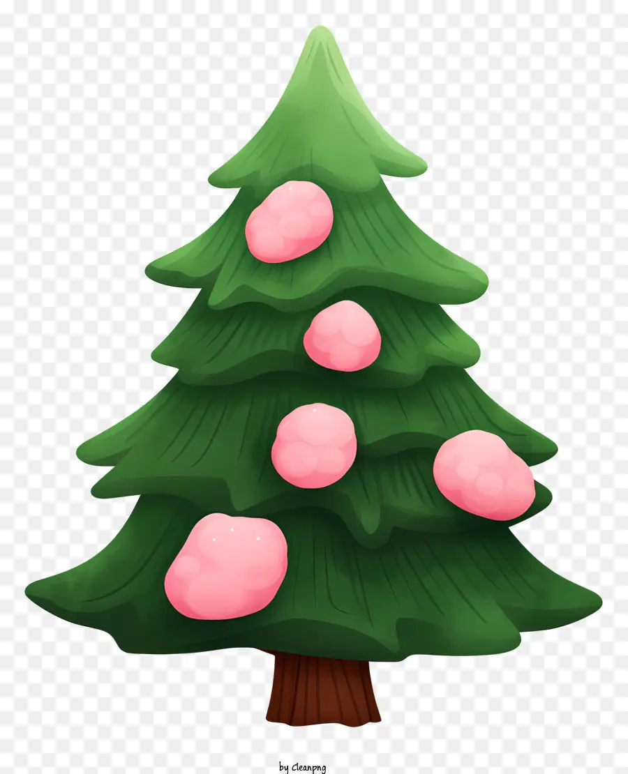 árbol De Navidad De Color Rosa，Rosa Setas PNG