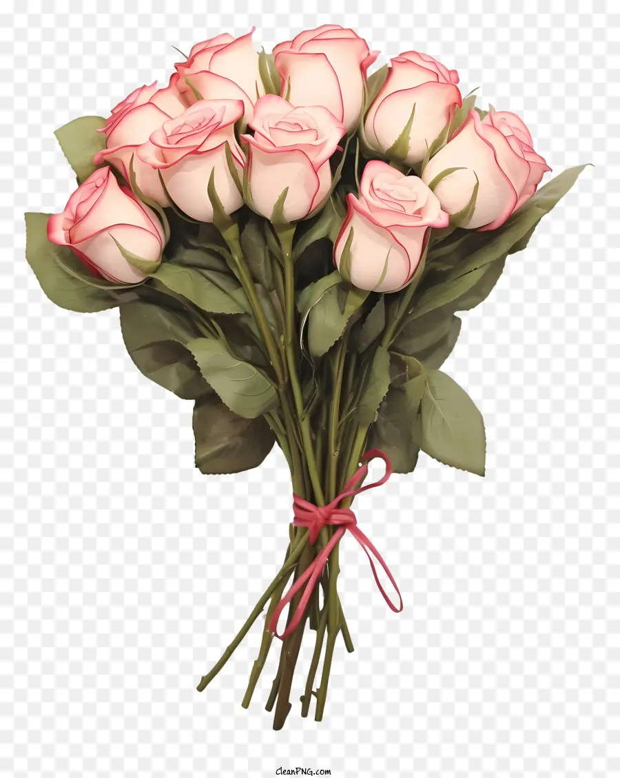 Rosas De Color Rosa，Ramo PNG