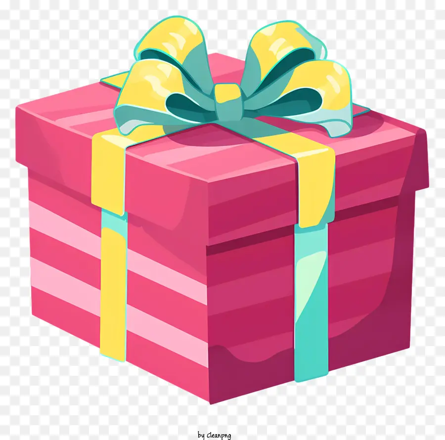 Caja De Regalo，Cuadro Rosa PNG