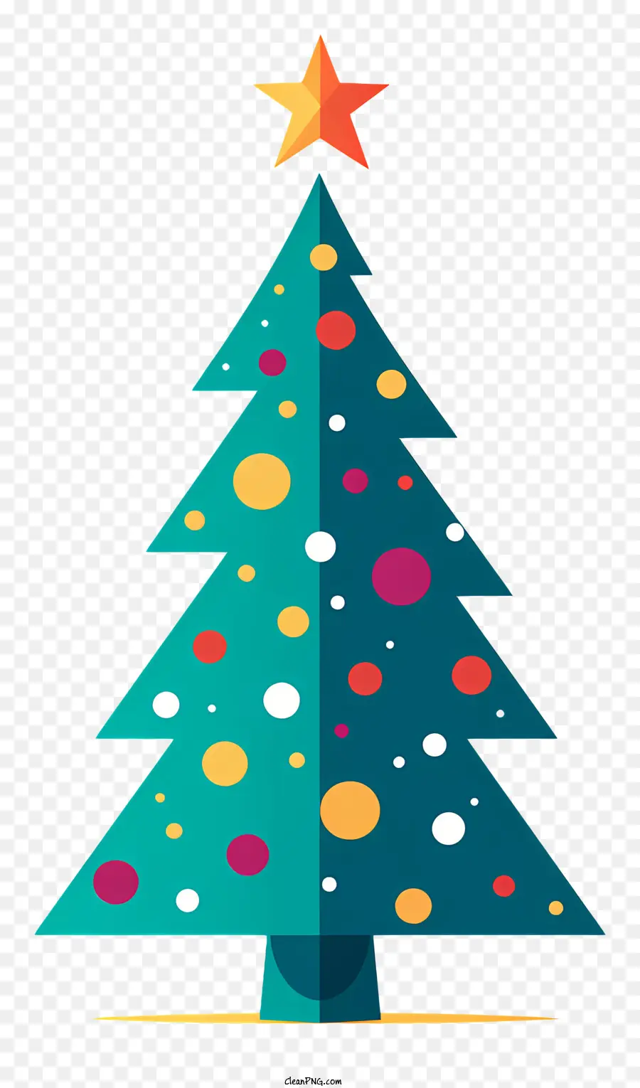 árbol De Navidad，Adornos Coloridos PNG