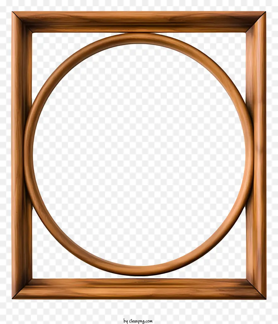 Wooden Frame，Diseño Adornado PNG