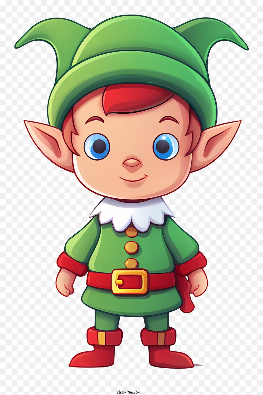 Ilustración De Dibujos Animados，Verde Elf PNG