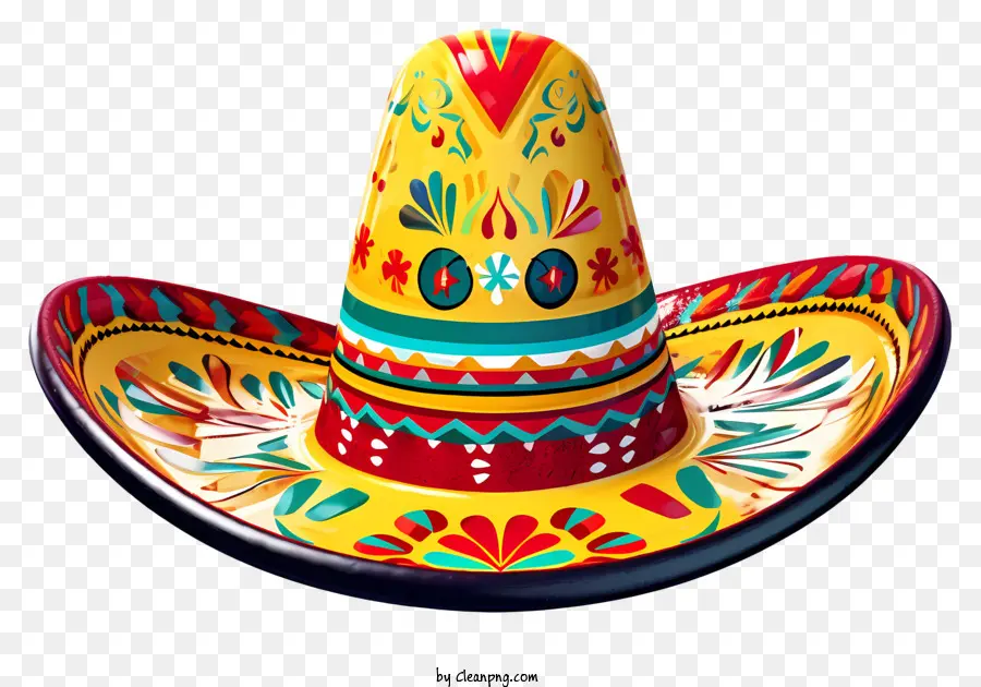 Sombrero Mexicano，Colorido PNG