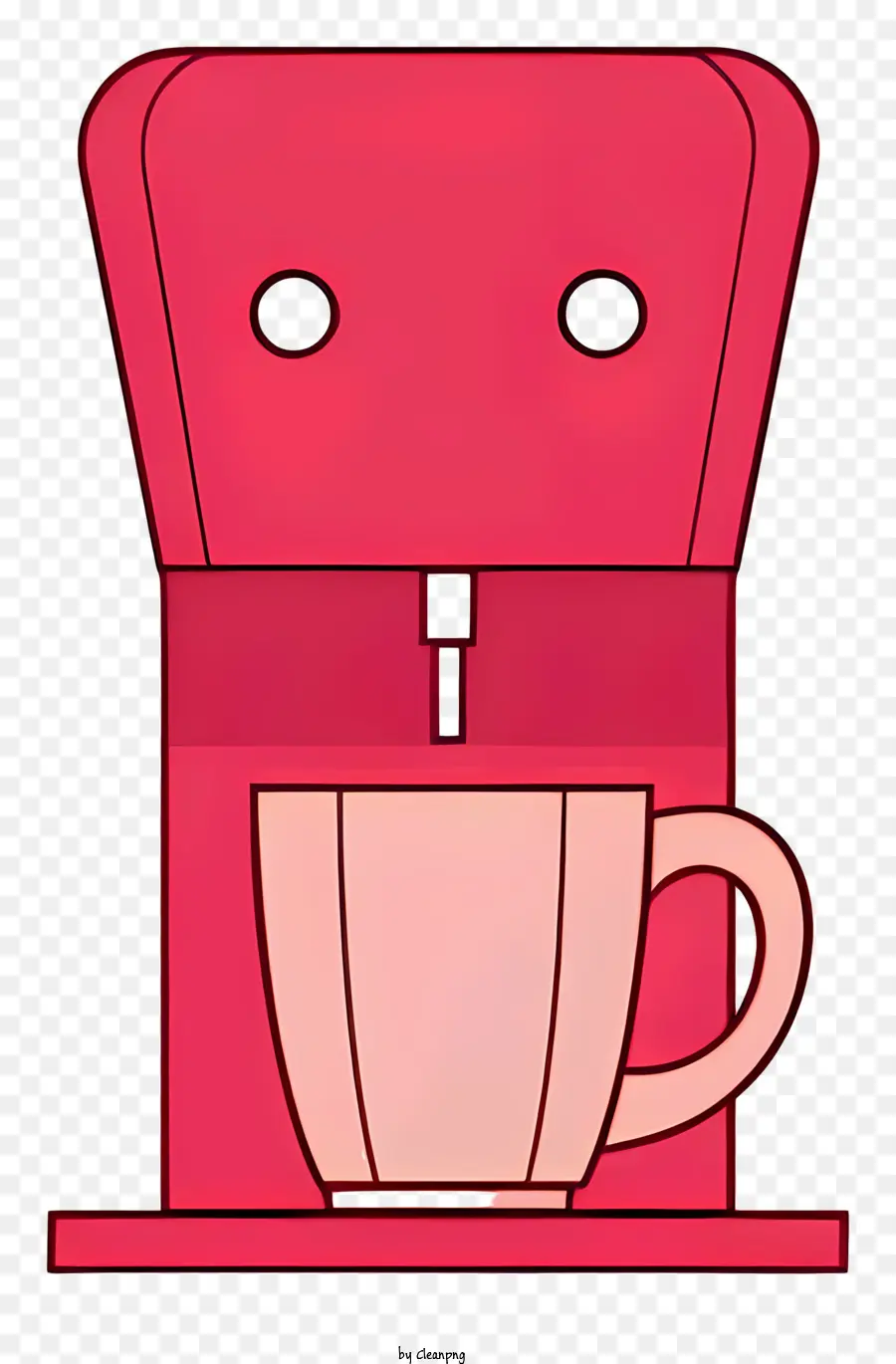 Cafetera Roja，Taza Blanca PNG